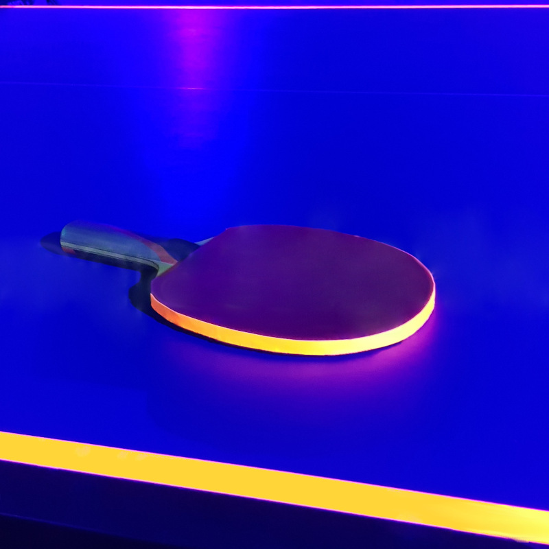 Blacklight tafeltennis glow in the dark bat